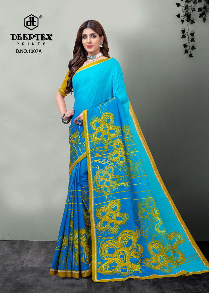 Deeptex Mother Queen 1 Printed Designer Wholesale Cotton Saree Catalog